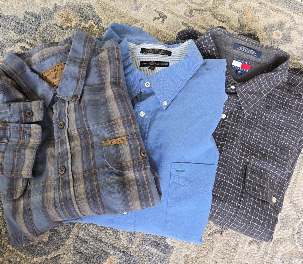 3 Men's Button Down Shirts Size XXL